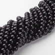 Kép 4/4 - Fekete tekla üveggyöngy (10mm) szálban /80db
