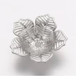 Kép 2/2 - Antikolt ezüst harangvirág gyöngykupak (16x4mm)