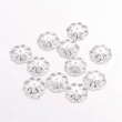Kép 1/2 - 10db Ezüst színű gyöngykupak (10mm)