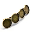Kép 1/2 - Antikolt bronz színű 4 tányéros hajcsat (12mm)