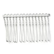 Kép 1/2 - Antikolt ezüst színű hajfésű (36~37.5x55~58x3~4.5 mm)