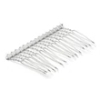 Kép 2/2 - Antikolt ezüst színű hajfésű (36~37.5x55~58x3~4.5 mm)