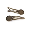 Kép 2/2 - Antikolt bronz színű tányéros hajcsat (18mm)