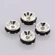Kép 1/5 - 10db ezüst színű fekete strasszos köztes (6x3mm)