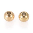 Kép 1/2 - 1db Arany színű nemesacél golyó alakú köztes (8x7mm)