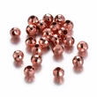 Kép 1/2 - 10db Rozé arany színű golyó alakú köztes (4mm)