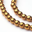 Kép 1/2 - 10db Arany színű golyó alakú köztes (3mm)