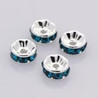 Kép 1/2 - 10db ezüst színű kék cirkónia köztes (8x4mm)