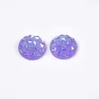 Kép 2/3 - 4db Lilás színű csillámos druzy műgyanta kabochon (12mm)