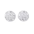 Kép 2/2 - 4db Fehér színű csillámos druzy műgyanta kabochon (12mm)