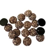 Kép 2/2 - Bronz irrizáló csillámos műgyanta kabochon (10mm) /4db