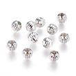 Kép 1/2 - 10db Ezüst színű golyó alakú köztes (6mm)