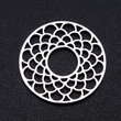 Kép 1/2 - Nemesacél mandala alakú kapcsolóelem (17mm)