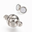 Kép 1/2 - Antikolt ezüst színű mágneskapocs (14x8mm)