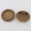 Kép 1/2 - Antikolt bronz színű kitűzőalap (25mm)