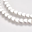 Kép 1/3 - 4db Ezüst színű szív alakú köztes (5x6mm)