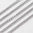 Kép 1/2 - Nemesacél csavart szemű ékszerlánc (2x3mm)