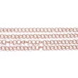 Kép 1/2 - Rozé arany színű nemesacél csavart szemű ékszerlánc (4x3mm)