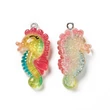 Kép 3/4 - Műgyanta színes csikóhal medál  (34x18x8mm)