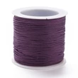 Kép 1/3 - Sötét Lila színű microcord zsinór (1mm) /5méter