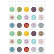 Kép 1/2 - Mandala-1 Üveglencsés ékszerpapír 20mm 15 féle minta A5