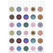 Kép 1/2 - Mandala-2 Üveglencsés ékszerpapír 20mm 15 féle minta A5