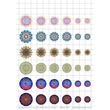 Kép 1/2 - Mandala-3 Üveglencsés ékszerpapír több méret 6 féle minta A5