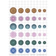 Kép 1/2 - Mandala-4 Üveglencsés ékszerpapír több méret 6 féle minta A5
