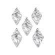 Kép 3/5 - Arany színű rombusz, 18K arannyal futtatott fityegő (32.5x18x1mm)