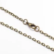 Kép 1/2 - Antikolt bronz színű nyaklánc (75cm)