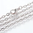 Kép 1/2 - Antikolt ezüst színű nyaklánc (60cm)