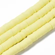 Kép 1/3 - Világos sárga polimer lapított gyöngy (8mm/190db)