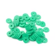 Kép 4/5 - Fűzöld polimer lapított gyöngy (8mm/190db)