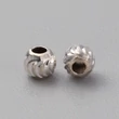 Kép 2/2 - 925 sterling ezüst gyöngy (3mm) /2db