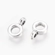 Kép 1/2 - Antikolt ezüst színű medáltartó (6,5x2mm) /10db