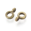 Kép 1/2 - Antikolt bronz színű medáltartó (6,5x2mm)/10db