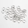 Kép 1/4 - 10db antikolt ezüst színű szimpla vastag szerelőkarika (8mm)