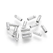 Kép 1/2 - 10db ezüst bőrvégzáró, zsinórvégzáró (6x2mm)
