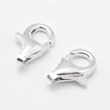 Kép 2/2 - 925 sterling ezüst delfinkapocs (9x6x3mm)