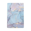 Kép 1/2 - 10db Márványos kék színű fülbevaló és nyaklánc tartó papír (9x6x0.04cm)