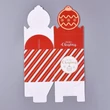 Kép 2/2 - Merry Christmas piros csúcsos díszdoboz (18x8,5cm)