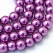 Kép 1/4 - Orchidea tekla üveggyöngy szálban (8mm)/105db