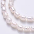 Kép 2/3 - Természetes édesvízi gyöngy szálban (12~9x7~8mm) /32~39db
