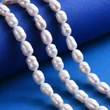 Kép 3/3 - Természetes édesvízi gyöngy szálban (12~9x7~8mm) /32~39db