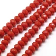 Kép 1/3 - 10db Csiszolt piros üveggyöngy (8x6mm)