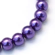 Kép 2/4 - Lila tekla üveggyöngy szálban (8mm)/105db