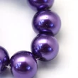 Kép 4/4 - Lila tekla üveggyöngy szálban (8mm)/105db