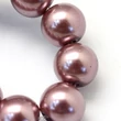 Kép 4/4 - Barna tekla üveggyöngy szálban (8mm)/105db