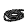 Kép 2/2 - Fekete kocka üveggyöngy szálban (4mm) /100db