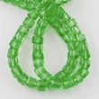 Kép 2/2 - 10db Zöld kocka üveggyöngy (8mm)